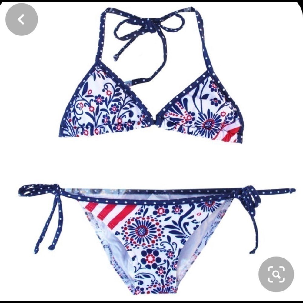 Azul Girls American Paisley String Bikini​​​​​​​​​